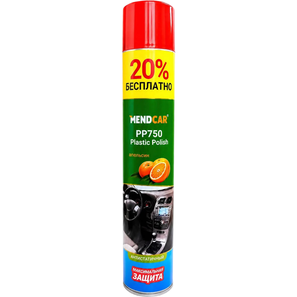 Mendcar Plastic Polish очиститель-полироль пластика (Апельсин) 750 мл
