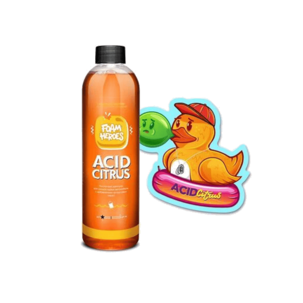 Foam Heroes Acid Citrus FHB116 кислотный шампунь для ручной мойки автомобиля 500 мл
