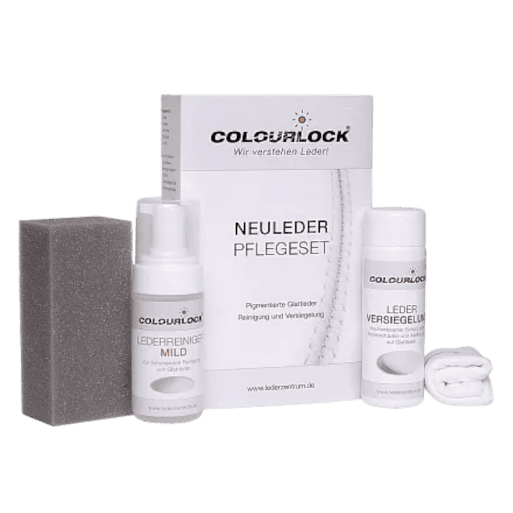 KochChemie COLOURLOCK Neuleder Pflegeset mit Leder Versiegelung Leather Shield набор для очистки и защиты кожи автомобиля