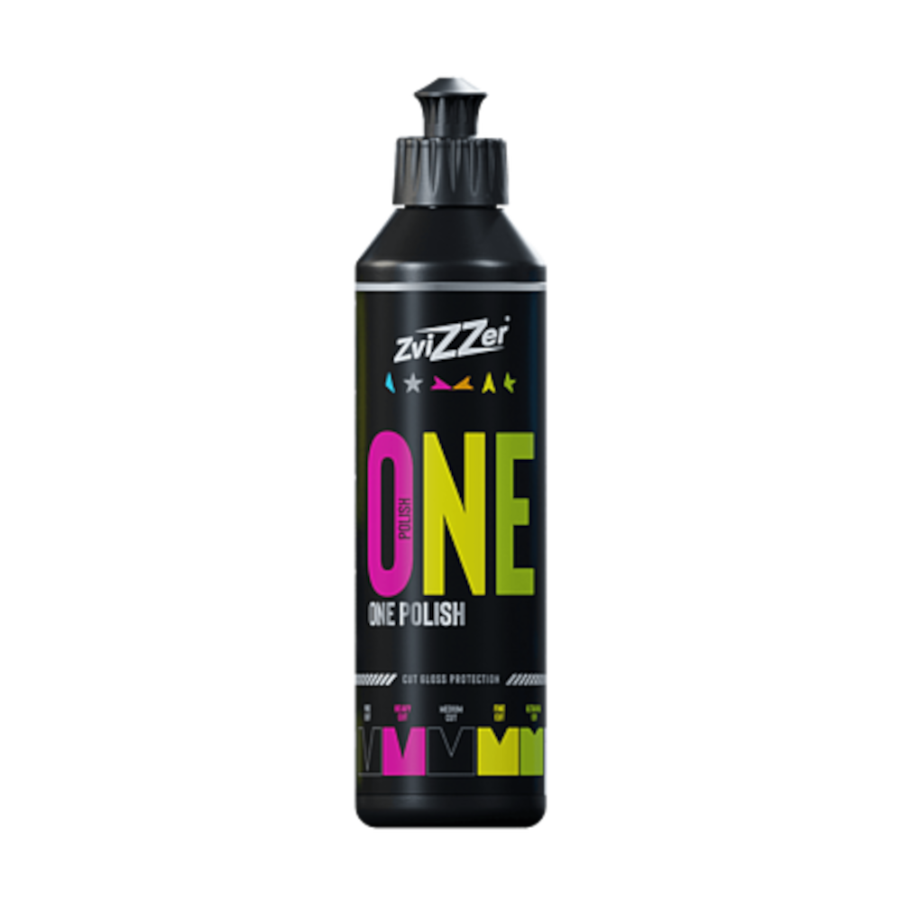 ZviZZer One Polish ZV-ST00025010OP одношаговая полировальная паста с защитой лака, 250 мл